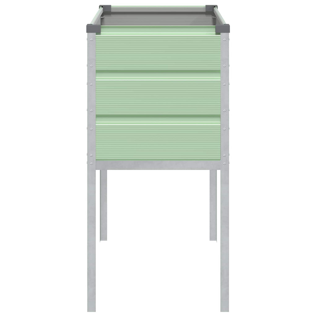 vidaXL Donica Pastelowa zieleń 100 x 45 x 90 cm Stal Galwanizowana