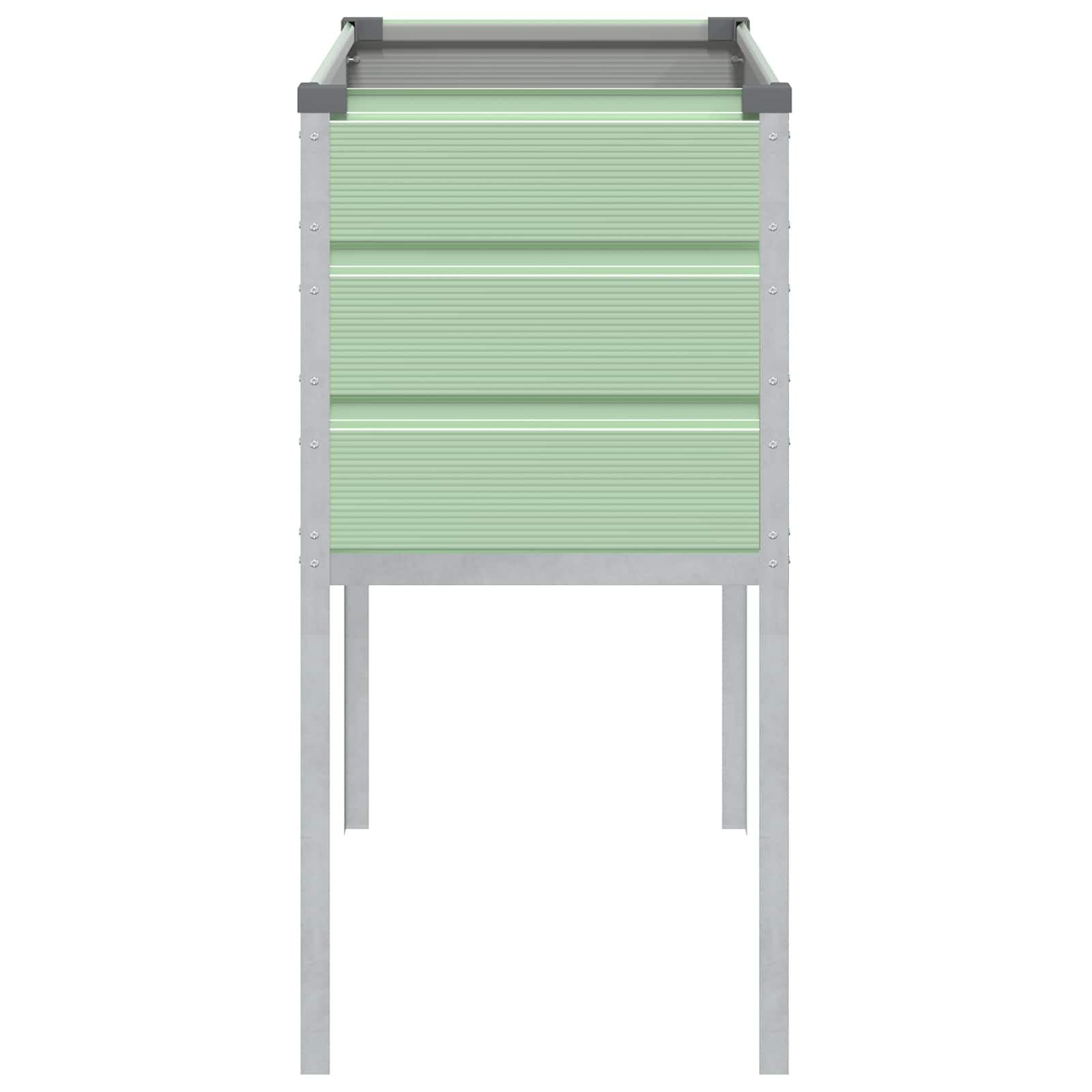 vidaXL Donica Pastelowa zieleń 100 x 45 x 90 cm Stal Galwanizowana