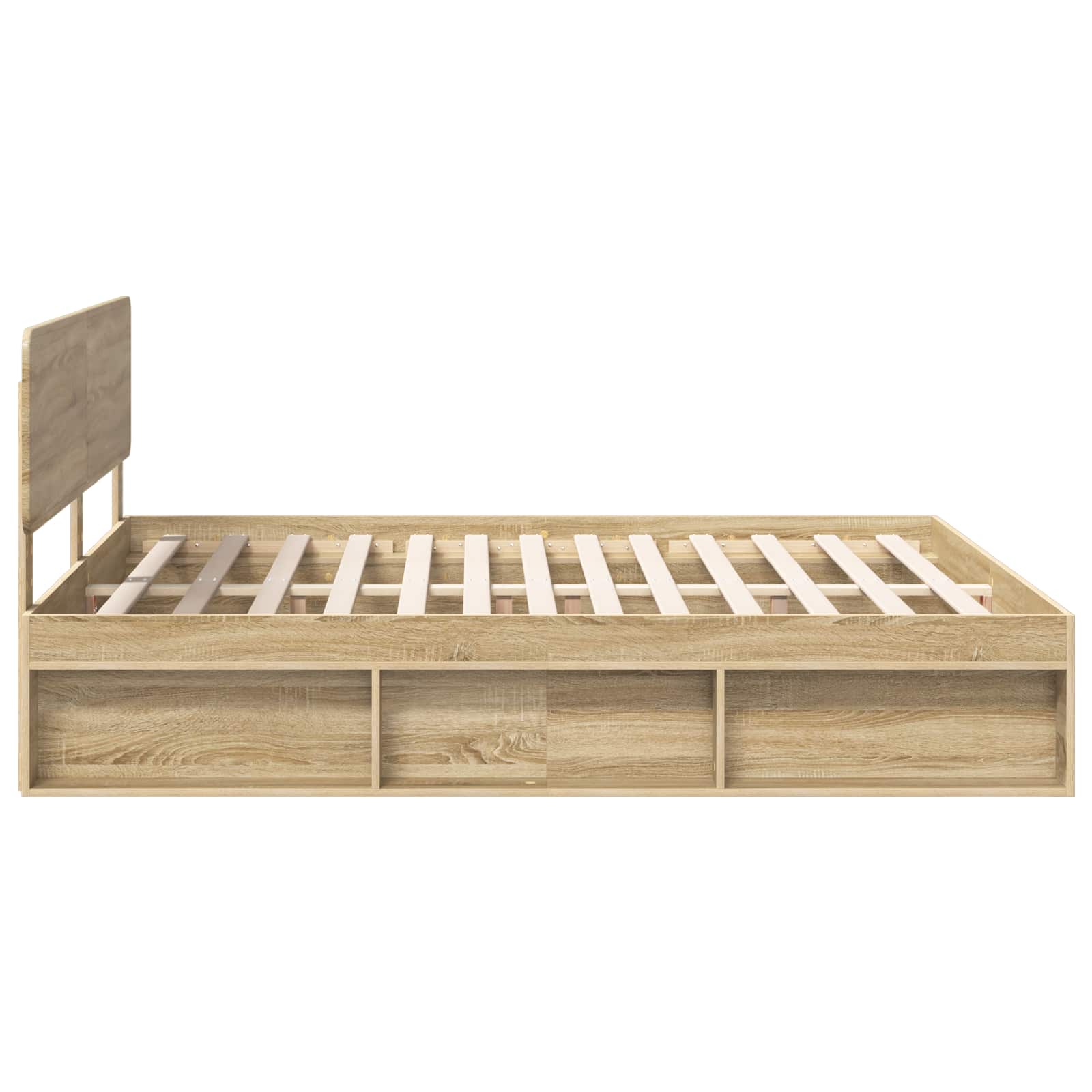 vidaXL Ramka łóżka Sonoma 200 x 200 cm Lite drewno sosnowe