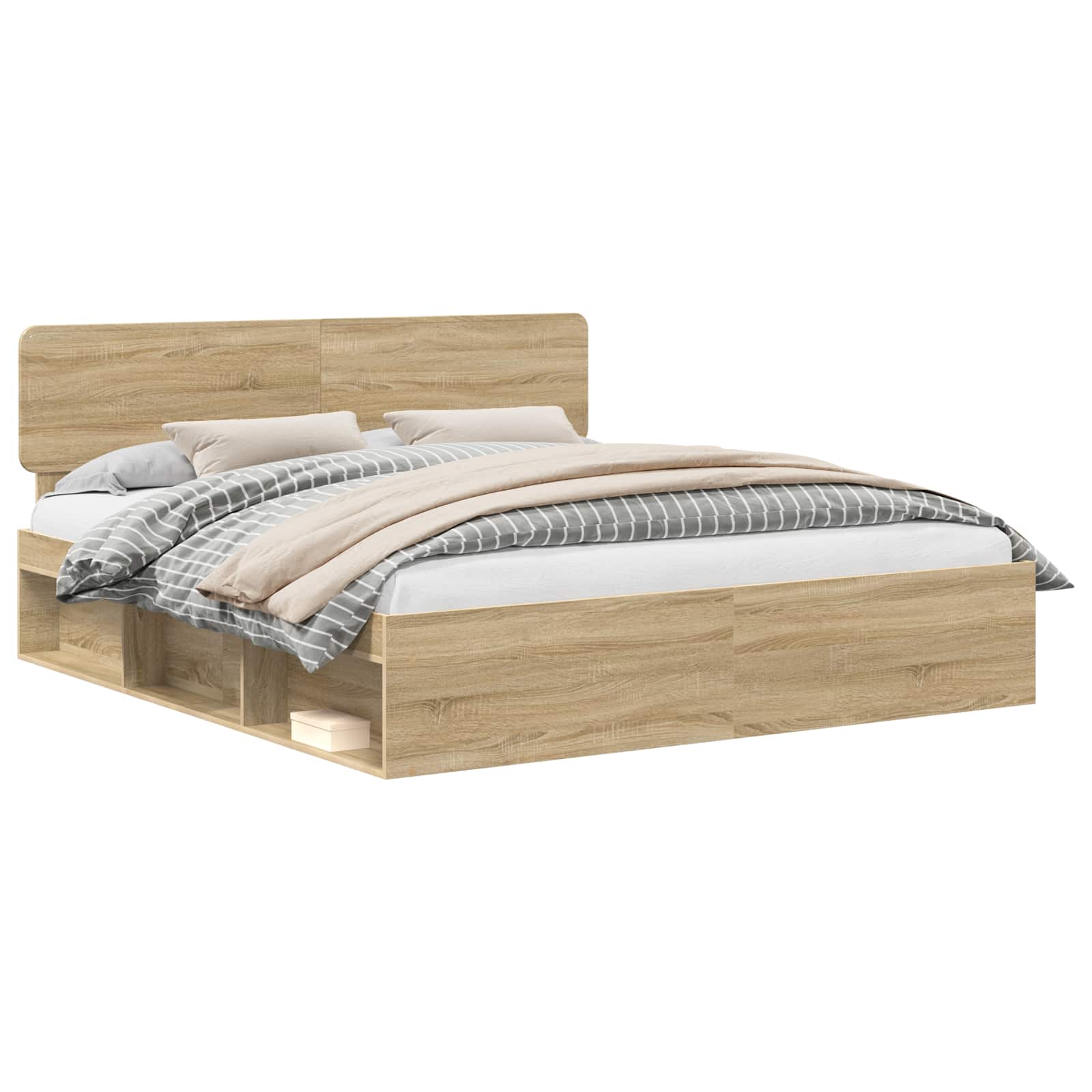 vidaXL Ramka łóżka Sonoma 180 x 200 cm Lite drewno sosnowe