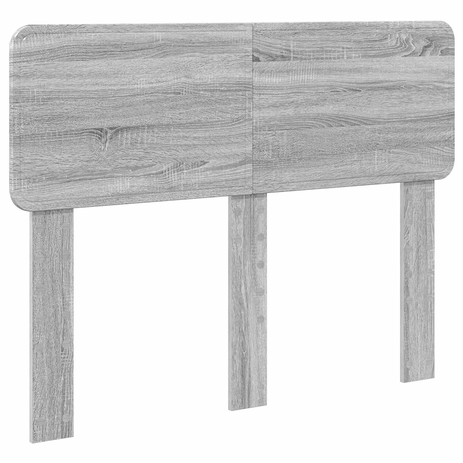 vidaXL Ramka łóżka Szary Sonoma 135 x 190 cm Lite drewno sosnowe