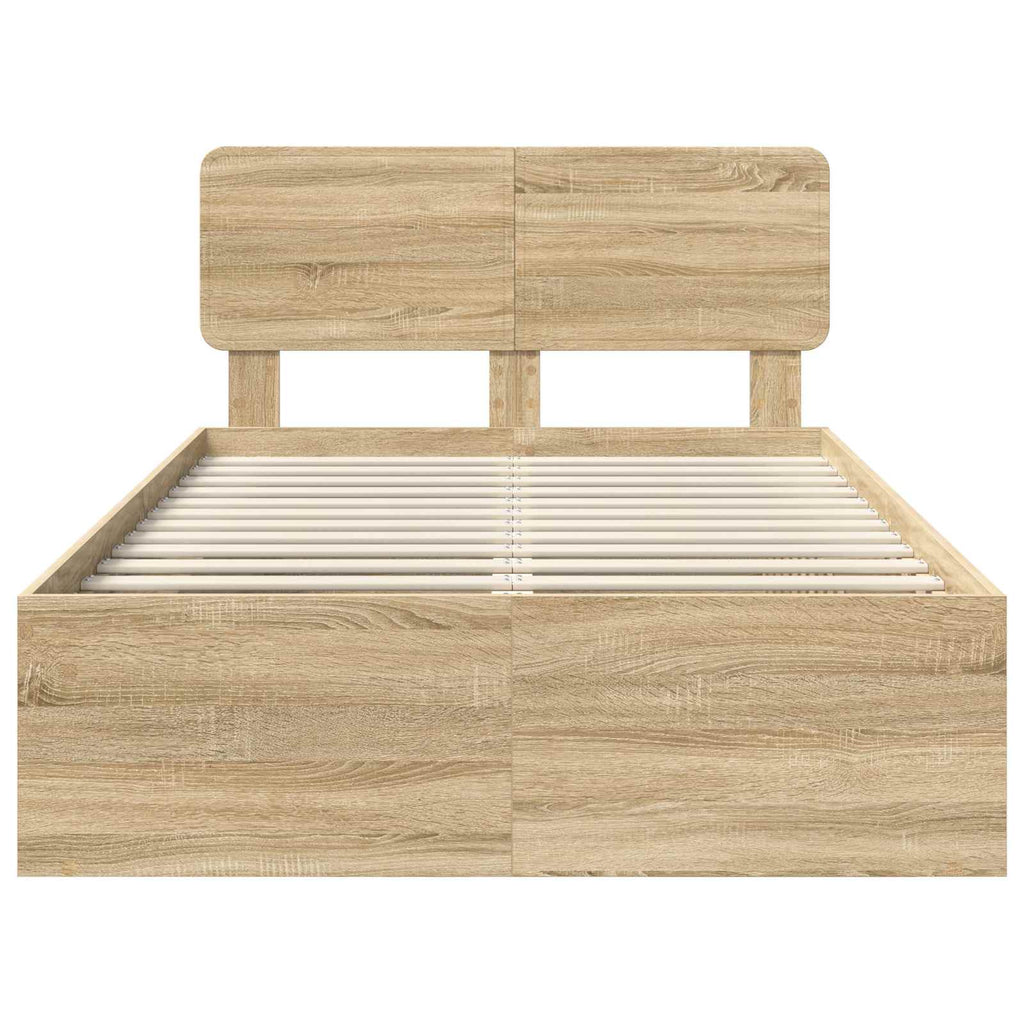vidaXL Ramka łóżka Sonoma 120 x 200 cm Lite drewno sosnowe