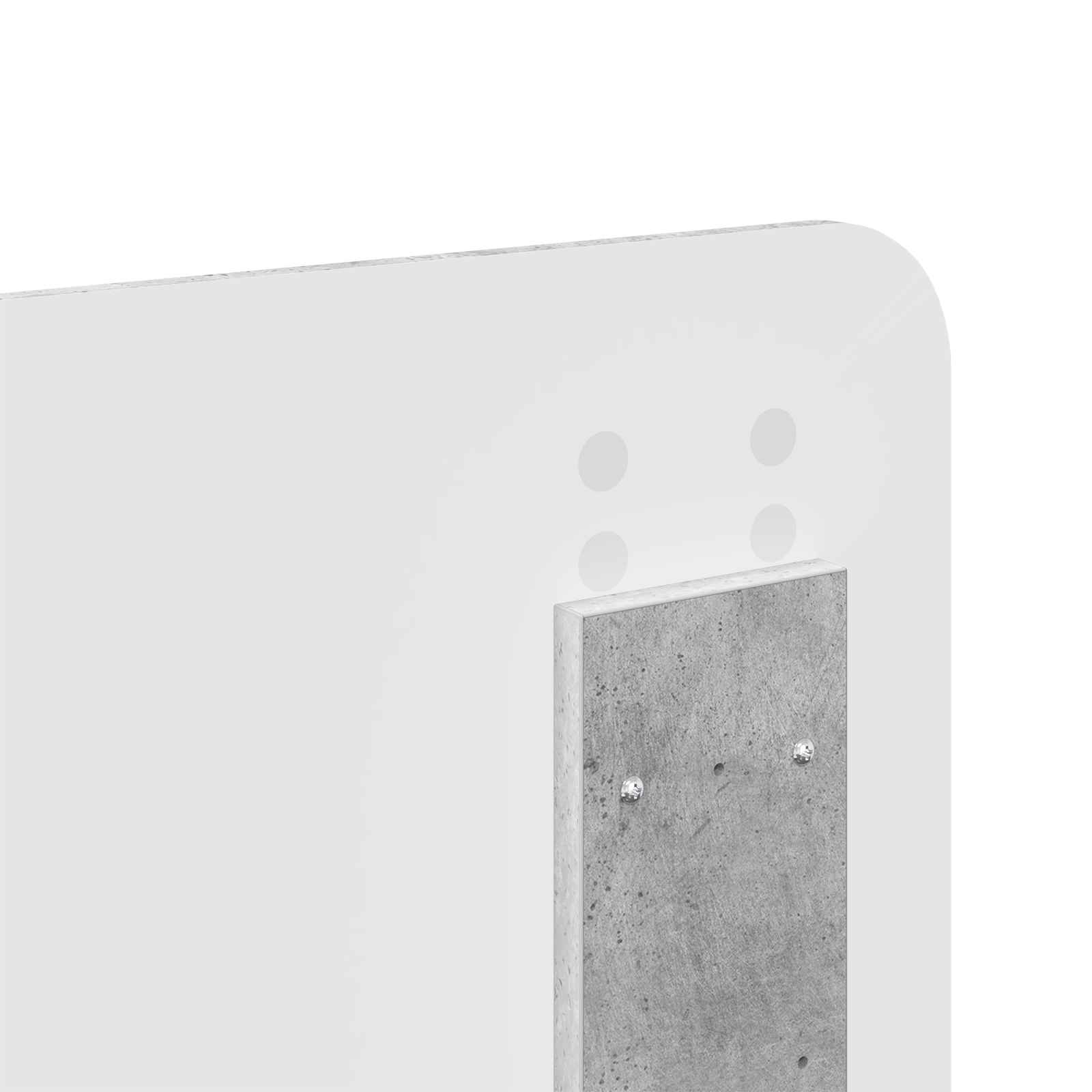 vidaXL Ramka łóżka Betonowy 120 x 200 cm Lite drewno sosnowe