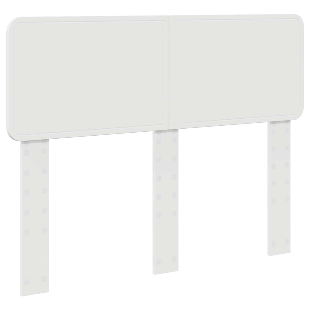 vidaXL Ramka łóżka Z zagłówkiem Biały 120 x 190 cm Lite drewno sosnowe