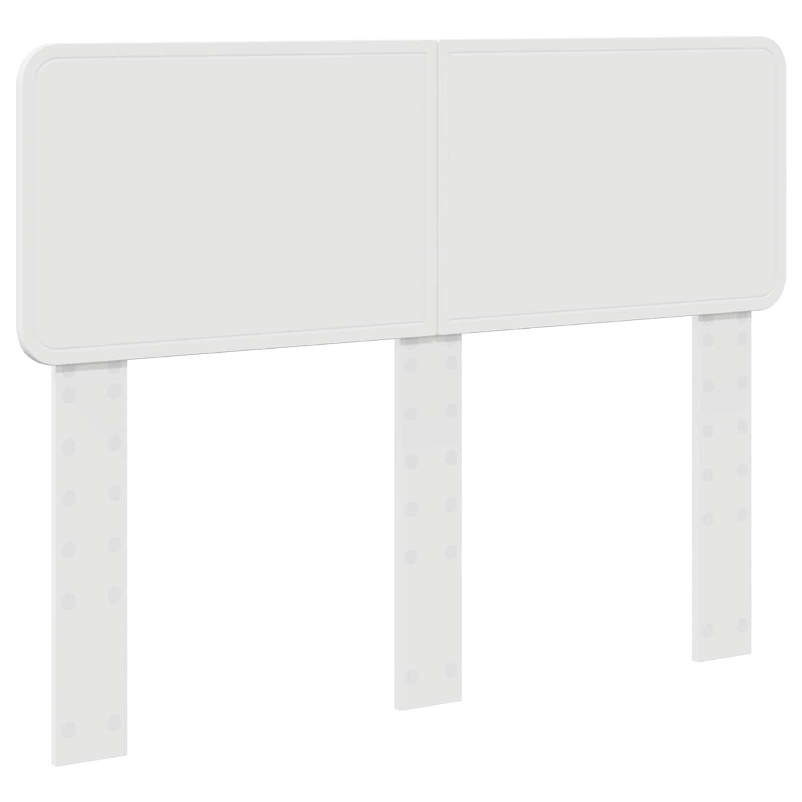 vidaXL Ramka łóżka Z zagłówkiem Biały 120 x 190 cm Lite drewno sosnowe