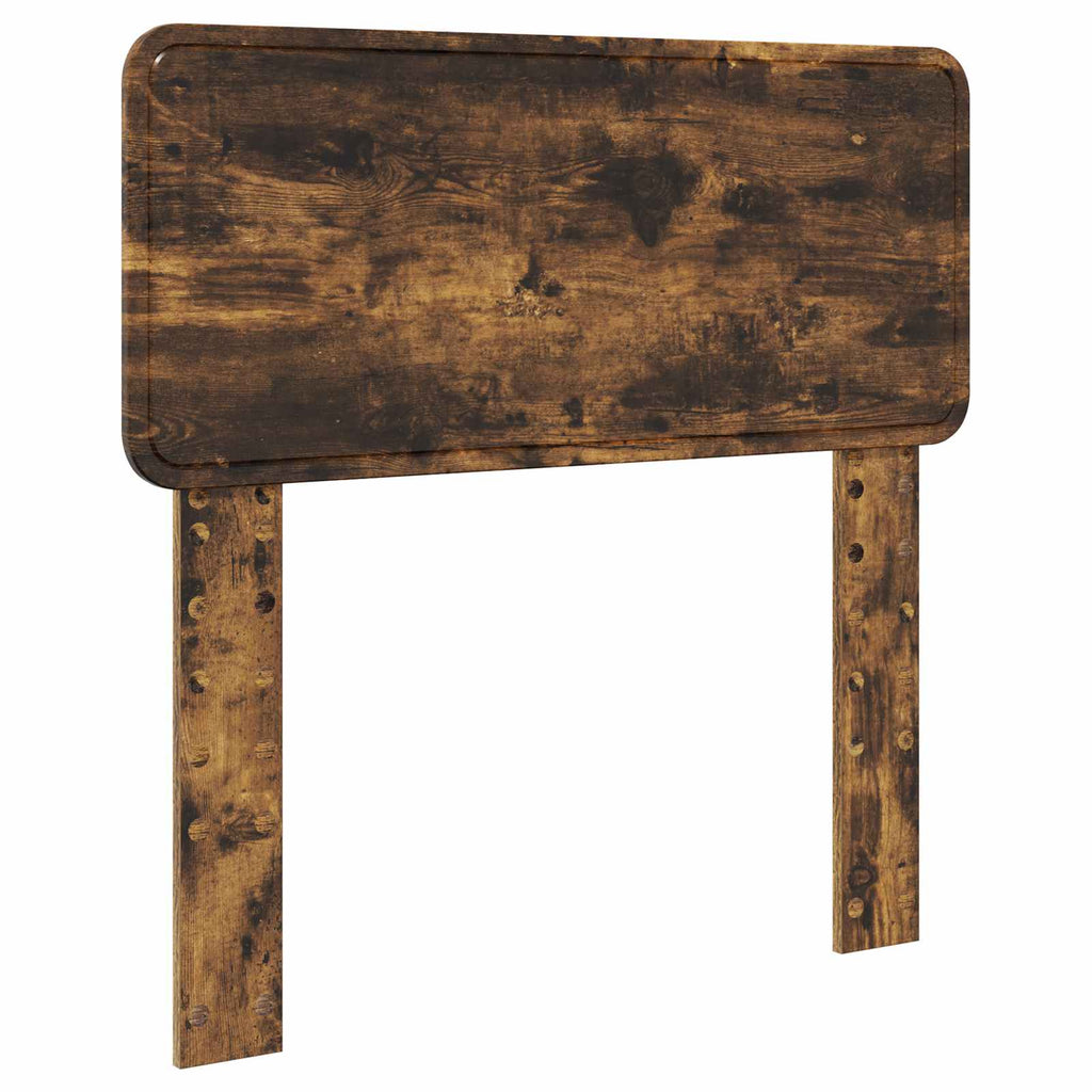 vidaXL Ramka łóżka Dąb wędzony 90 x 200 cm Lite drewno sosnowe