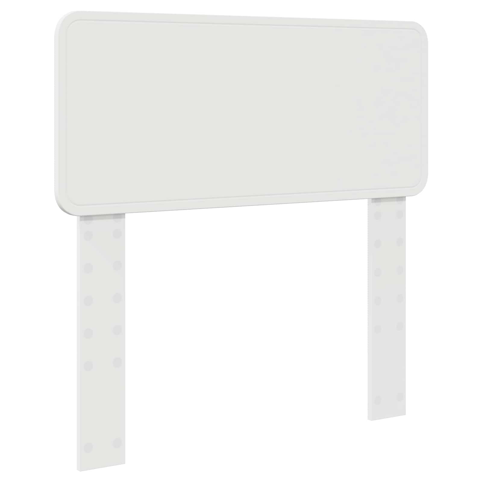 vidaXL Ramka łóżka Z zagłówkiem Biały 90 x 190 cm Lite drewno sosnowe