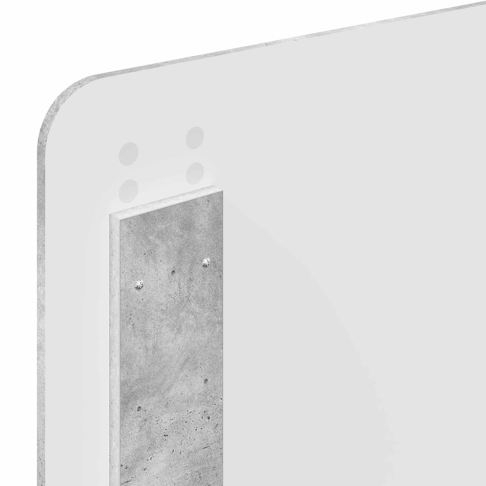 vidaXL Ramka łóżka Szary beton 90 x 190 cm Lite drewno sosnowe