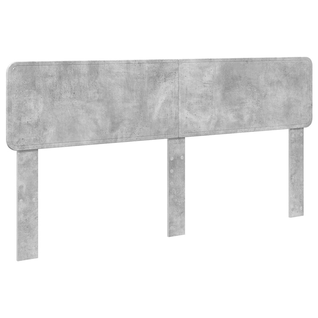 vidaXL Łóżko z miejscem do przechowywania Betonowy szary 180 x 200 cm