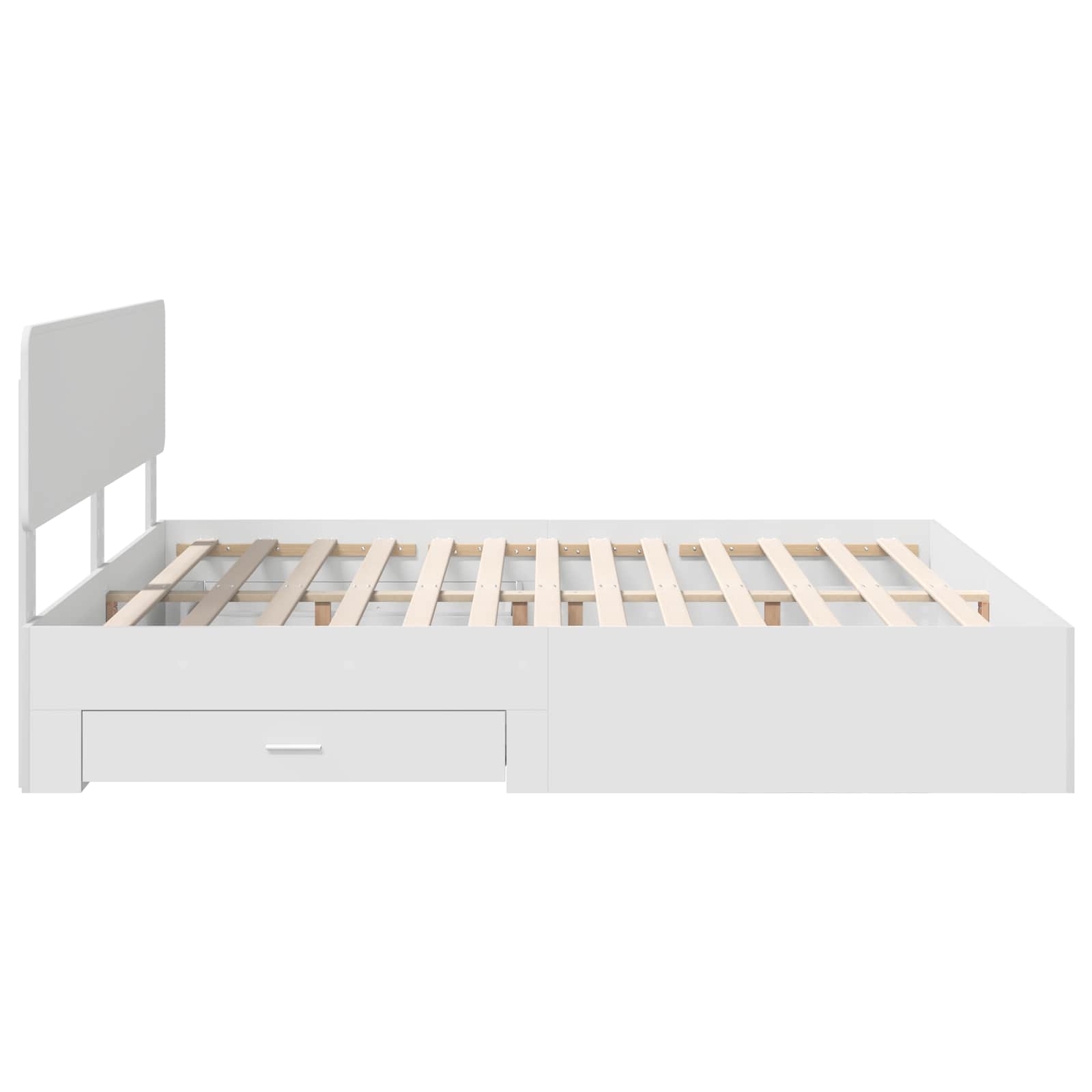 vidaXL Ramka łóżka Biały 180 x 200 cm Materiał drewnopochodny