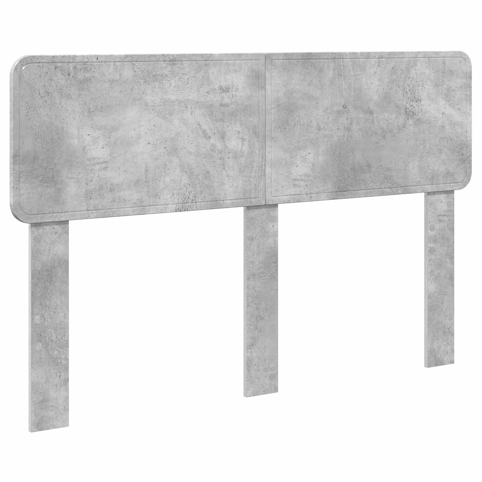 vidaXL Ramka łóżka Betonowy szary 140 x 200 cm Materiał drewnopochodny