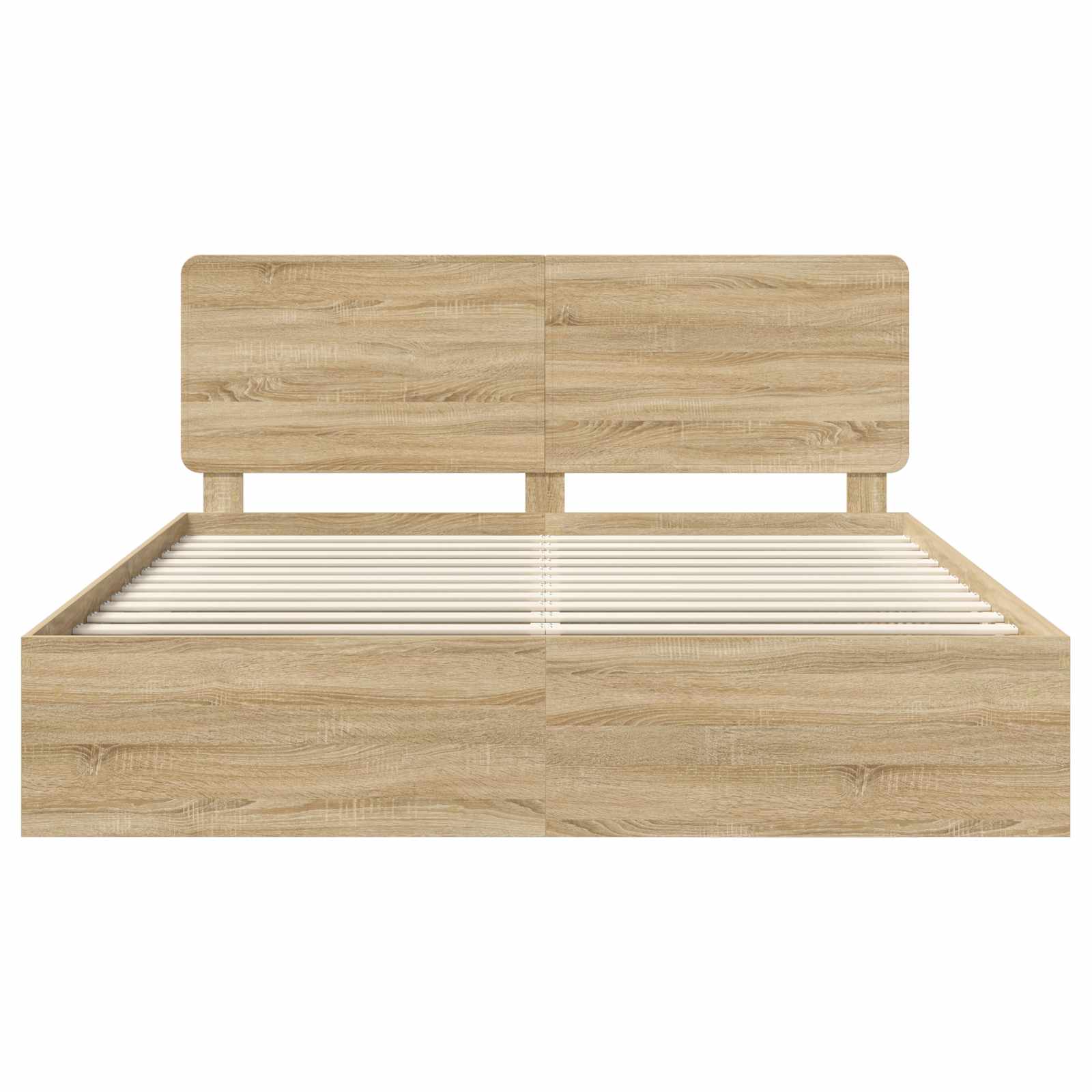 vidaXL Ramka łóżka Sonoma 200 x 200 cm Lite drewno sosnowe