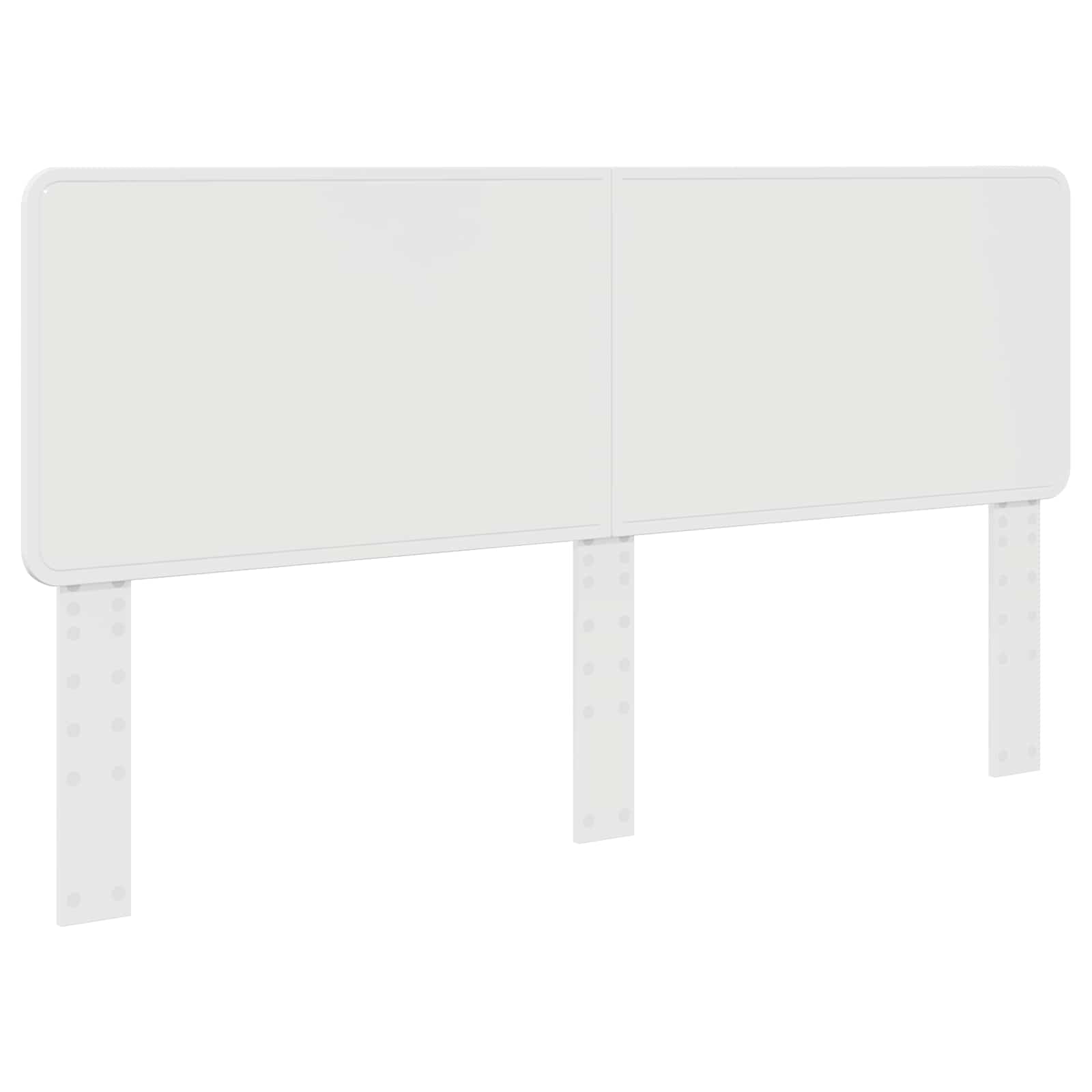 vidaXL Ramka łóżka Z zagłówkiem Biały 180 x 200 cm Lite drewno sosnowe
