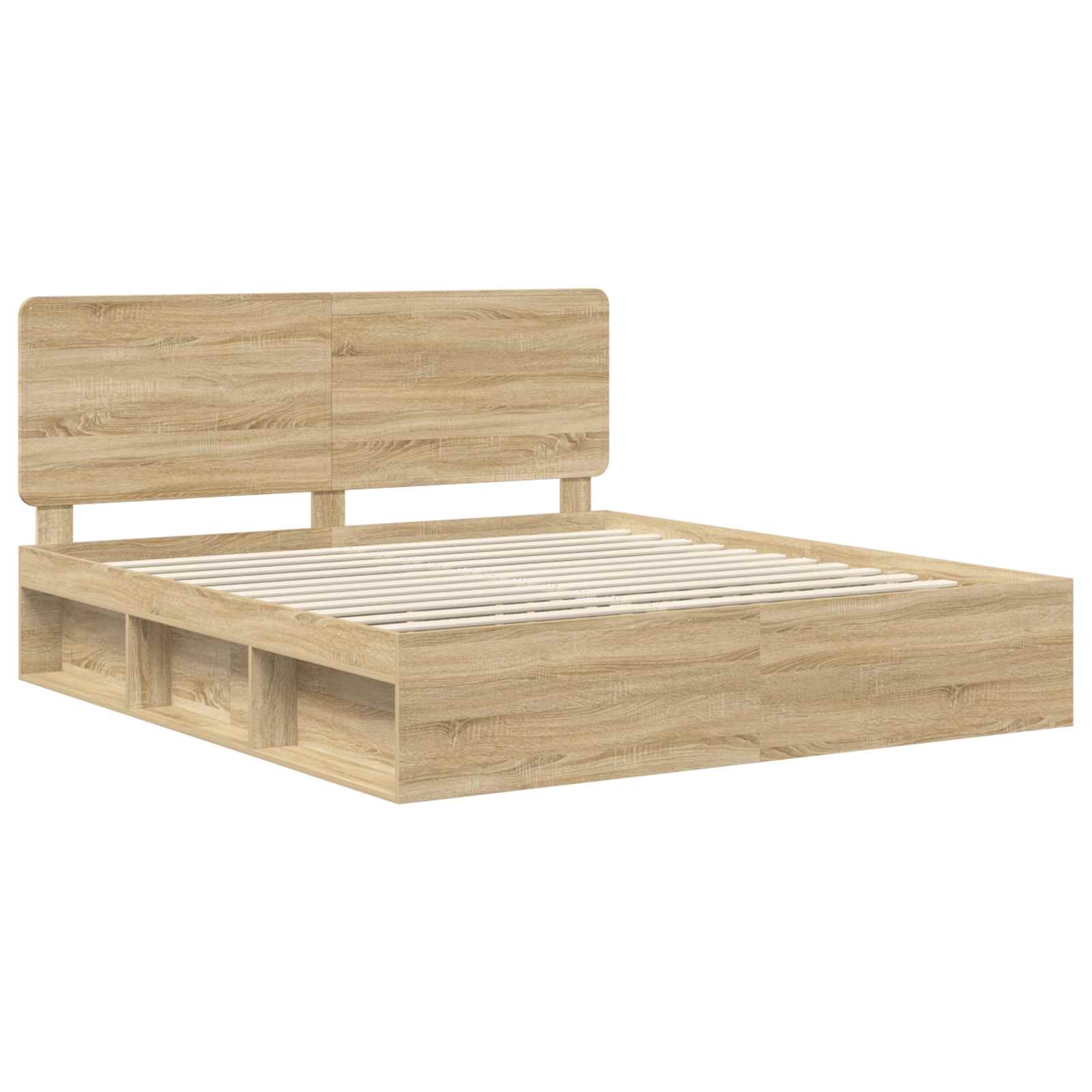 vidaXL Ramka łóżka Sonoma 180 x 200 cm Lite drewno sosnowe