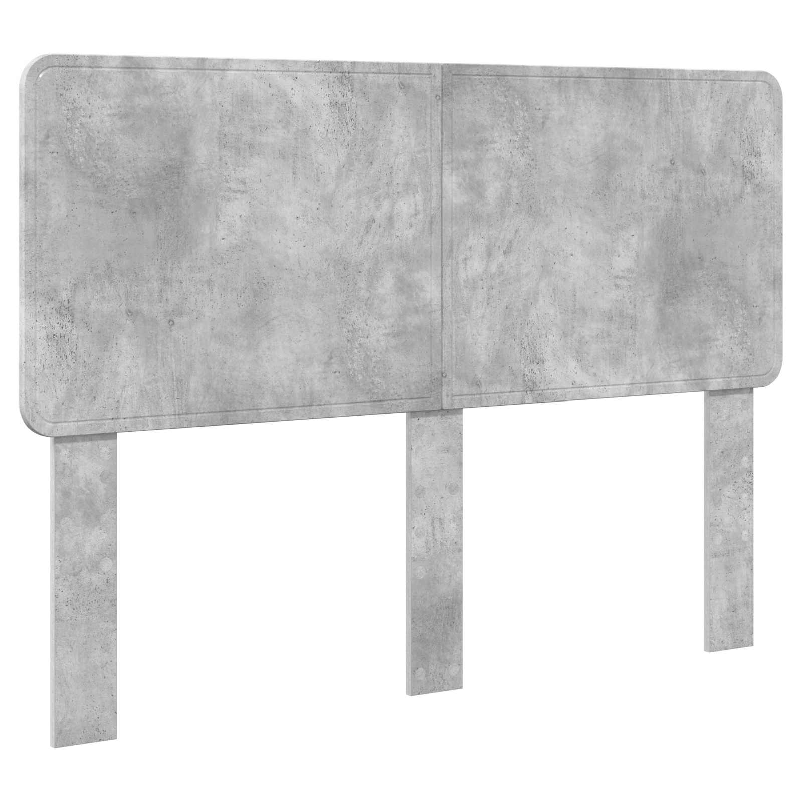 vidaXL Ramka łóżka Betonowy 140 x 200 cm Lite drewno sosnowe