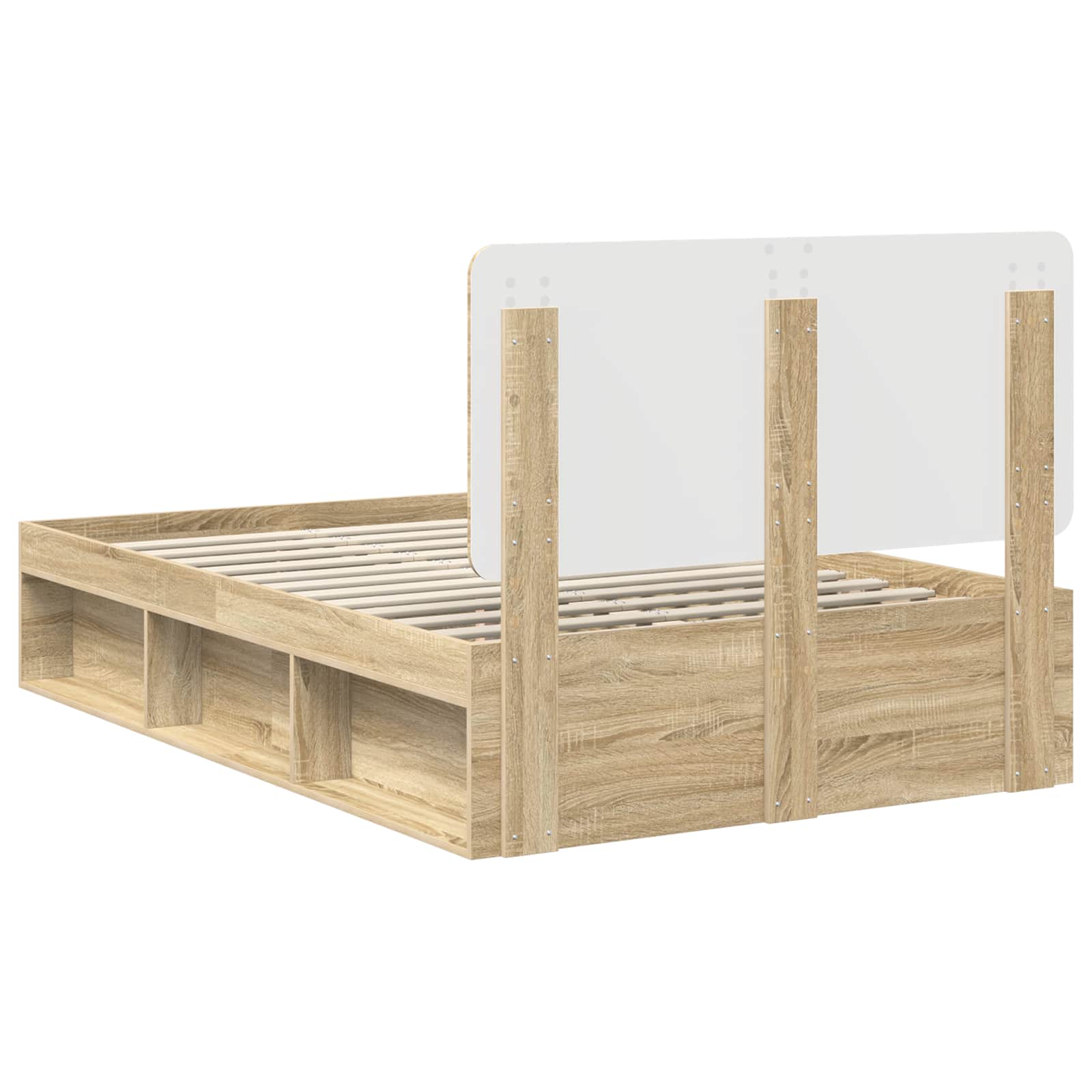 vidaXL Ramka łóżka Sonoma 120 x 190 cm Lite drewno sosnowe