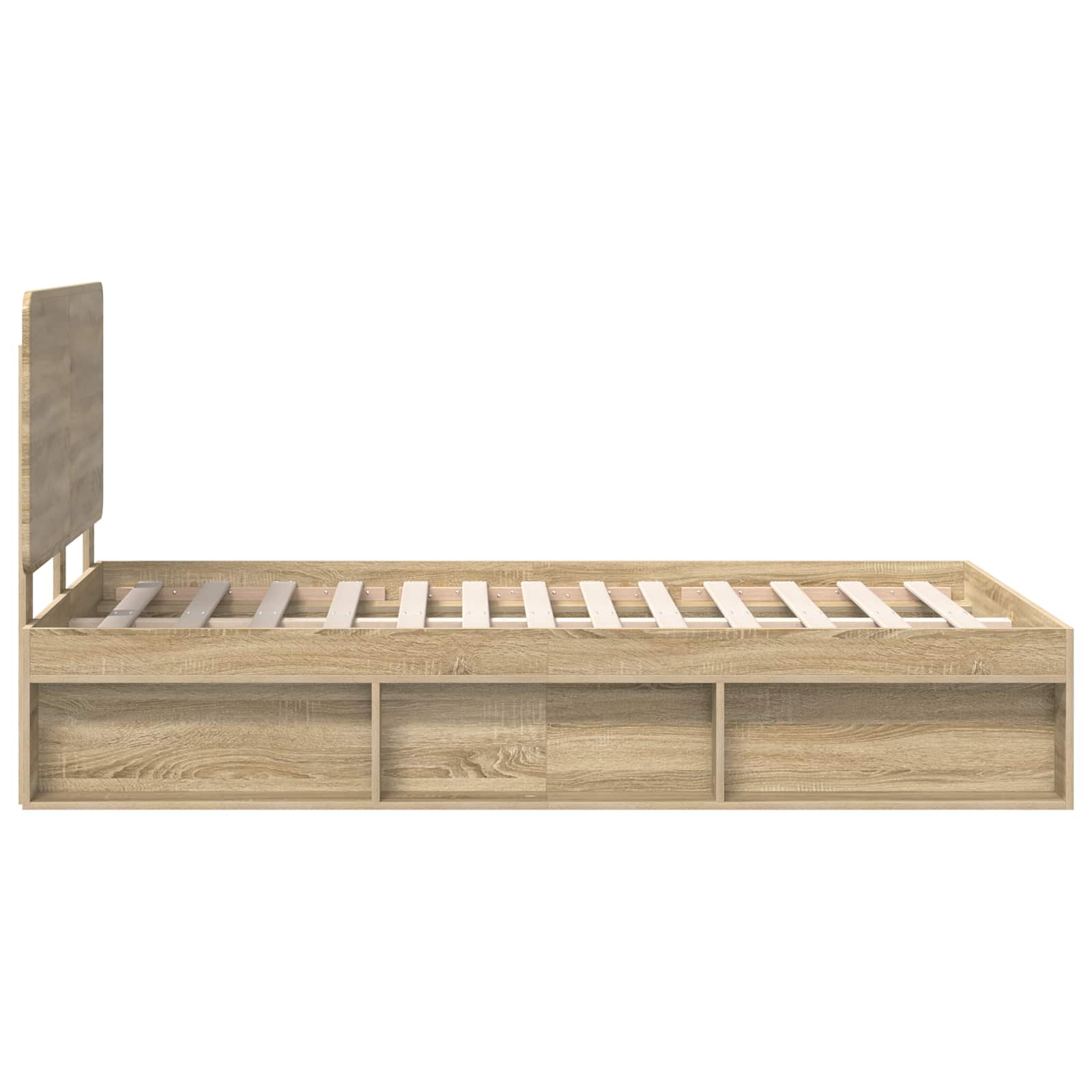 vidaXL Ramka łóżka Sonoma 120 x 190 cm Lite drewno sosnowe