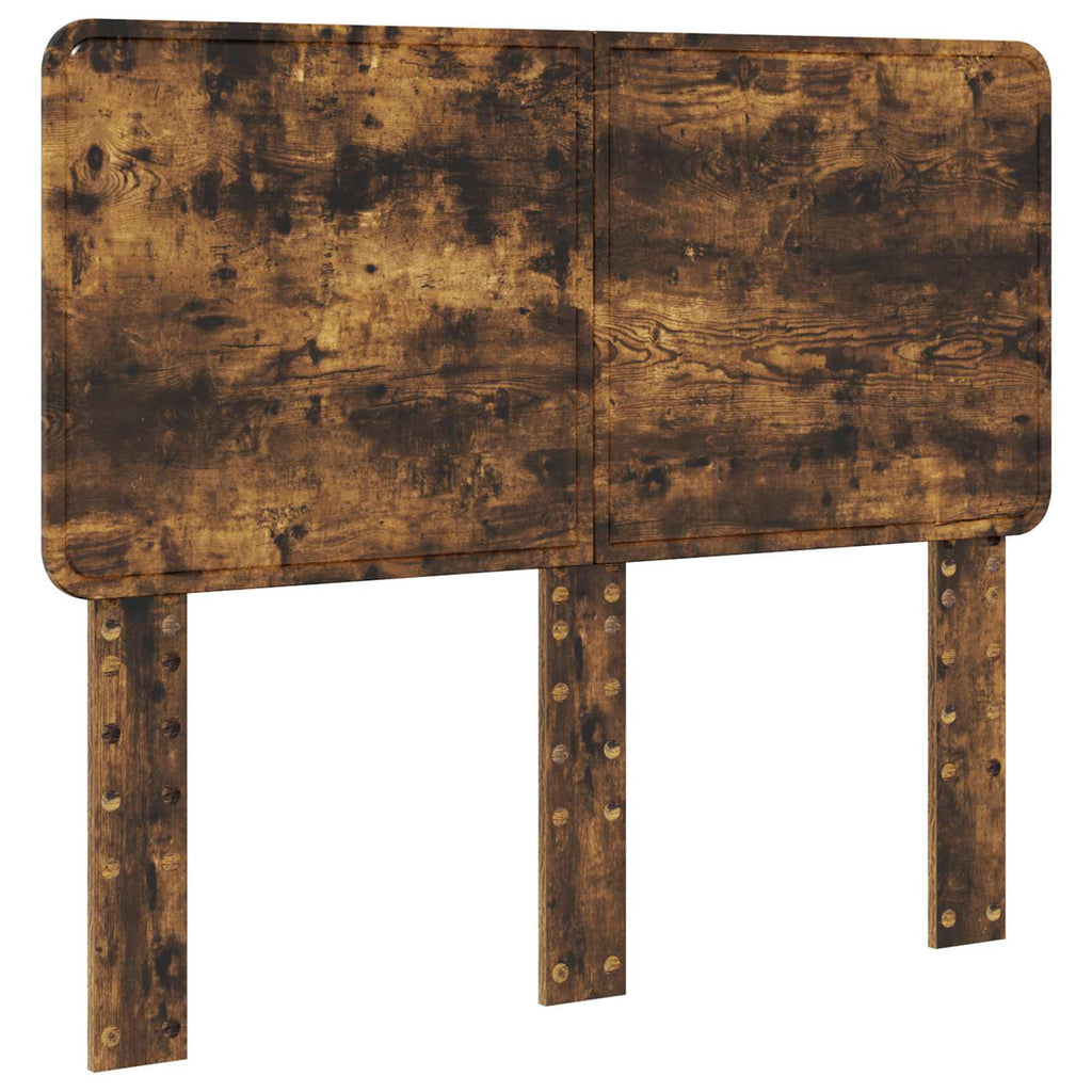 vidaXL Ramka łóżka Dąb wędzony 120 x 190 cm Lite drewno sosnowe