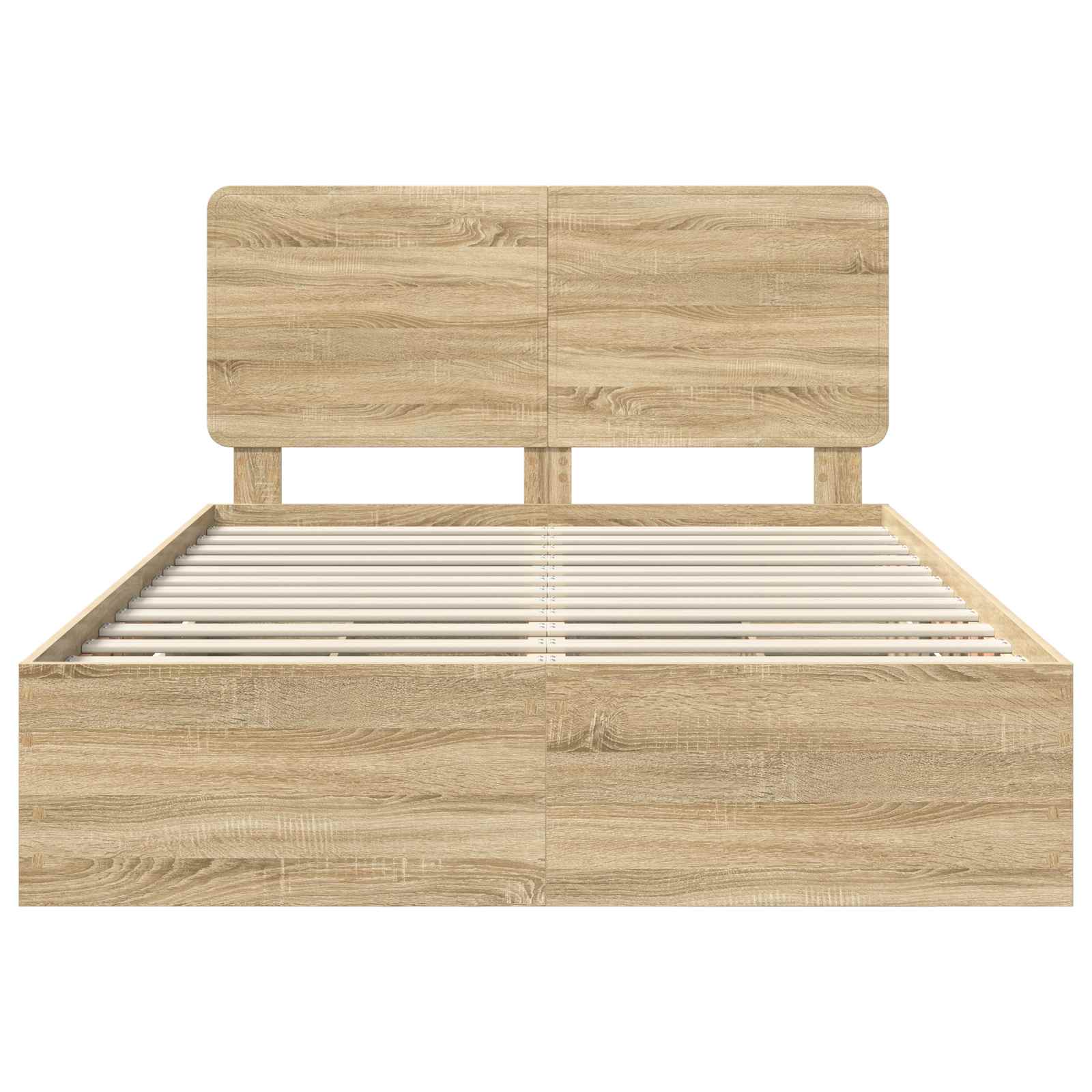 vidaXL Ramka łóżka Dąb Sonoma 150 x 200 cm Drewno inżynieryjne