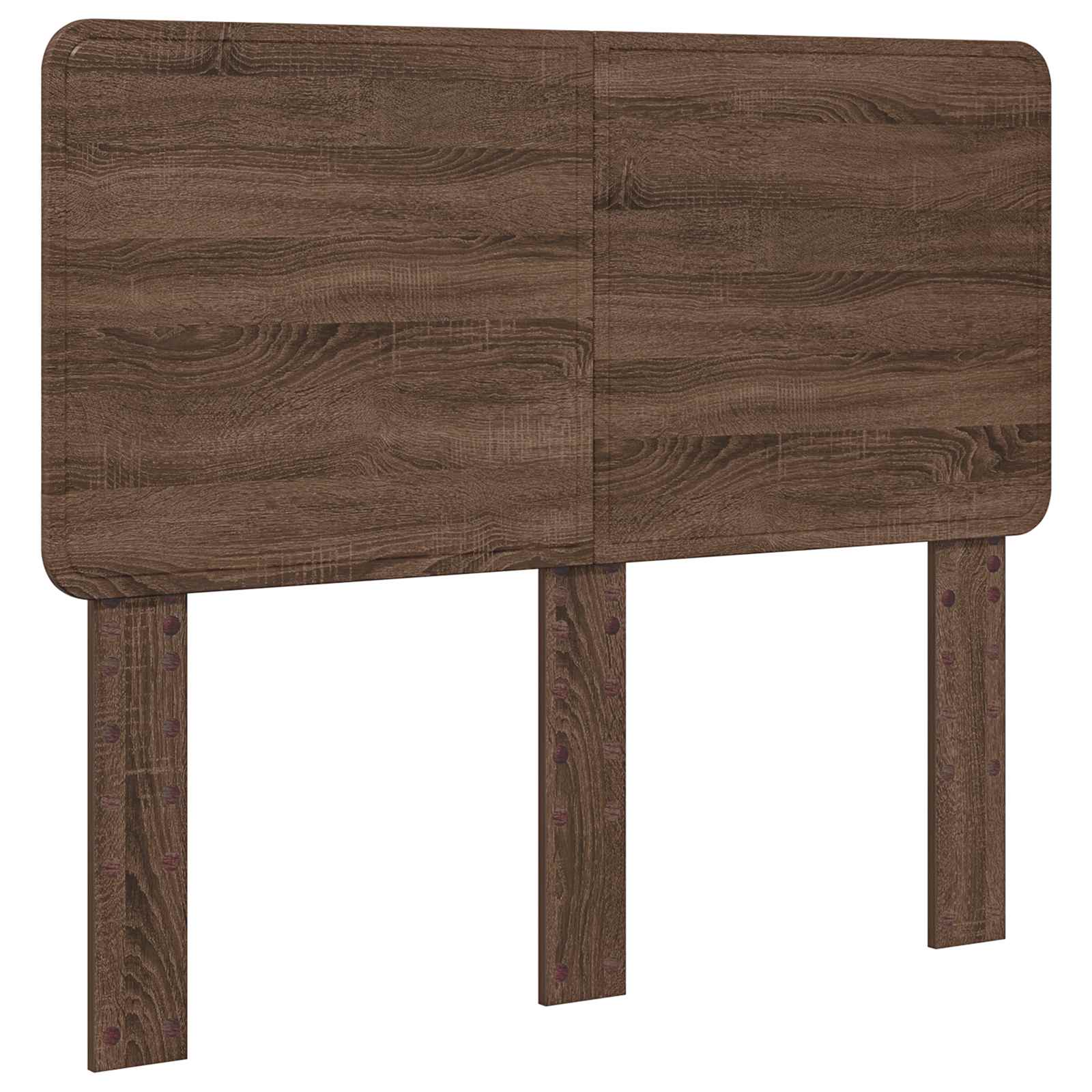 vidaXL Ramka łóżka Brązowy dąb 135 x 190 cm Drewno inżynieryjne