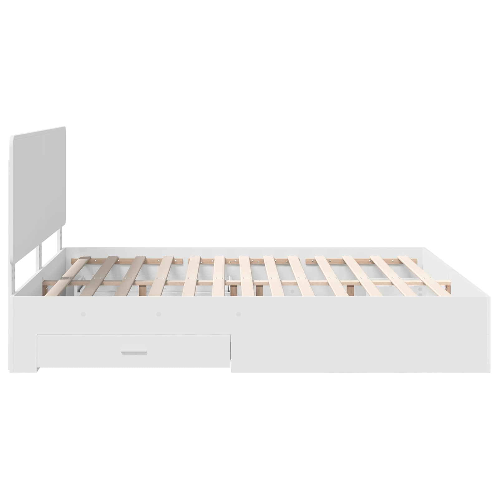 vidaXL Ramka łóżka Biały 180 x 200 cm Materiał drewnopochodny