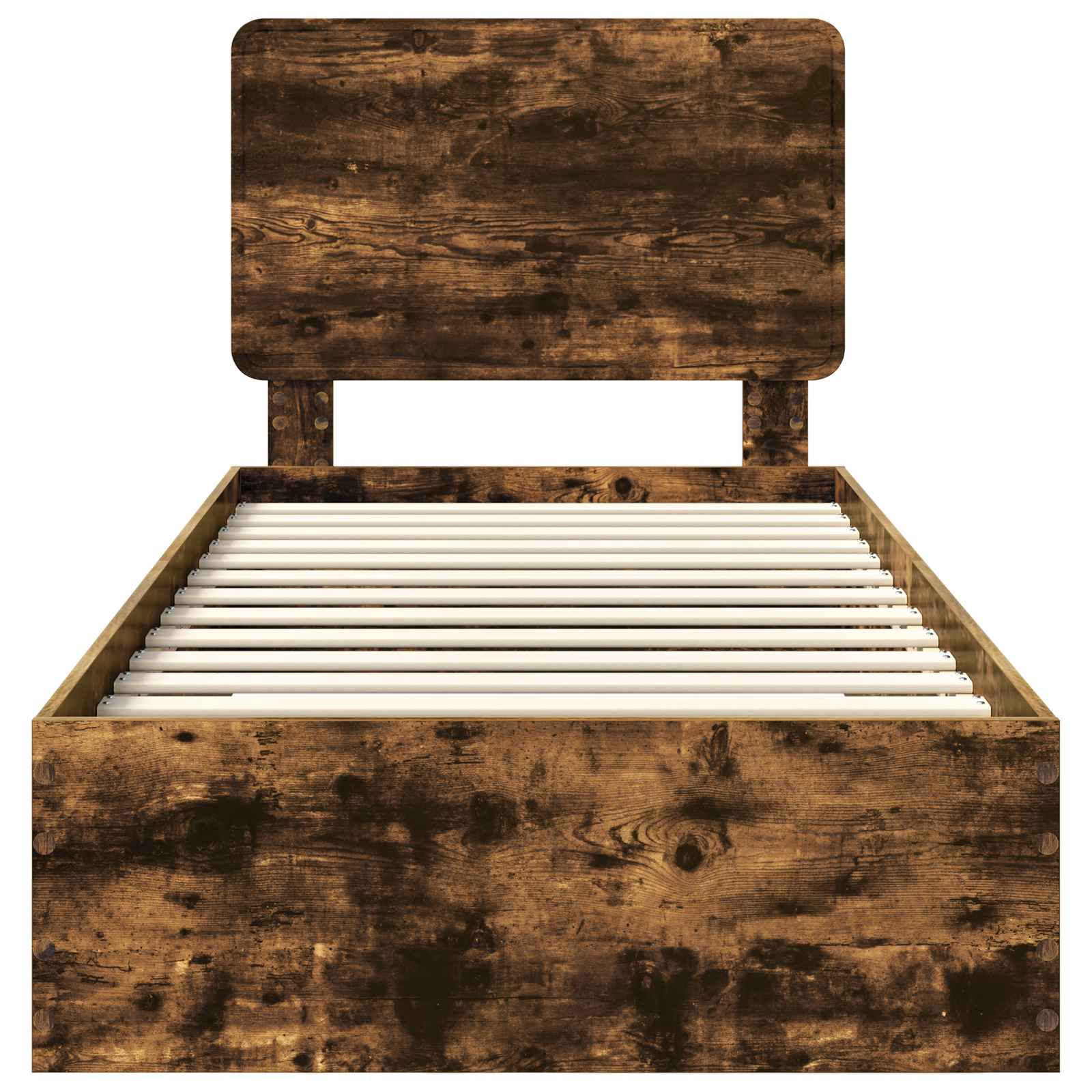 vidaXL Ramka łóżka Dąb wędzony 90 x 190 cm Materiał drewnopochodny
