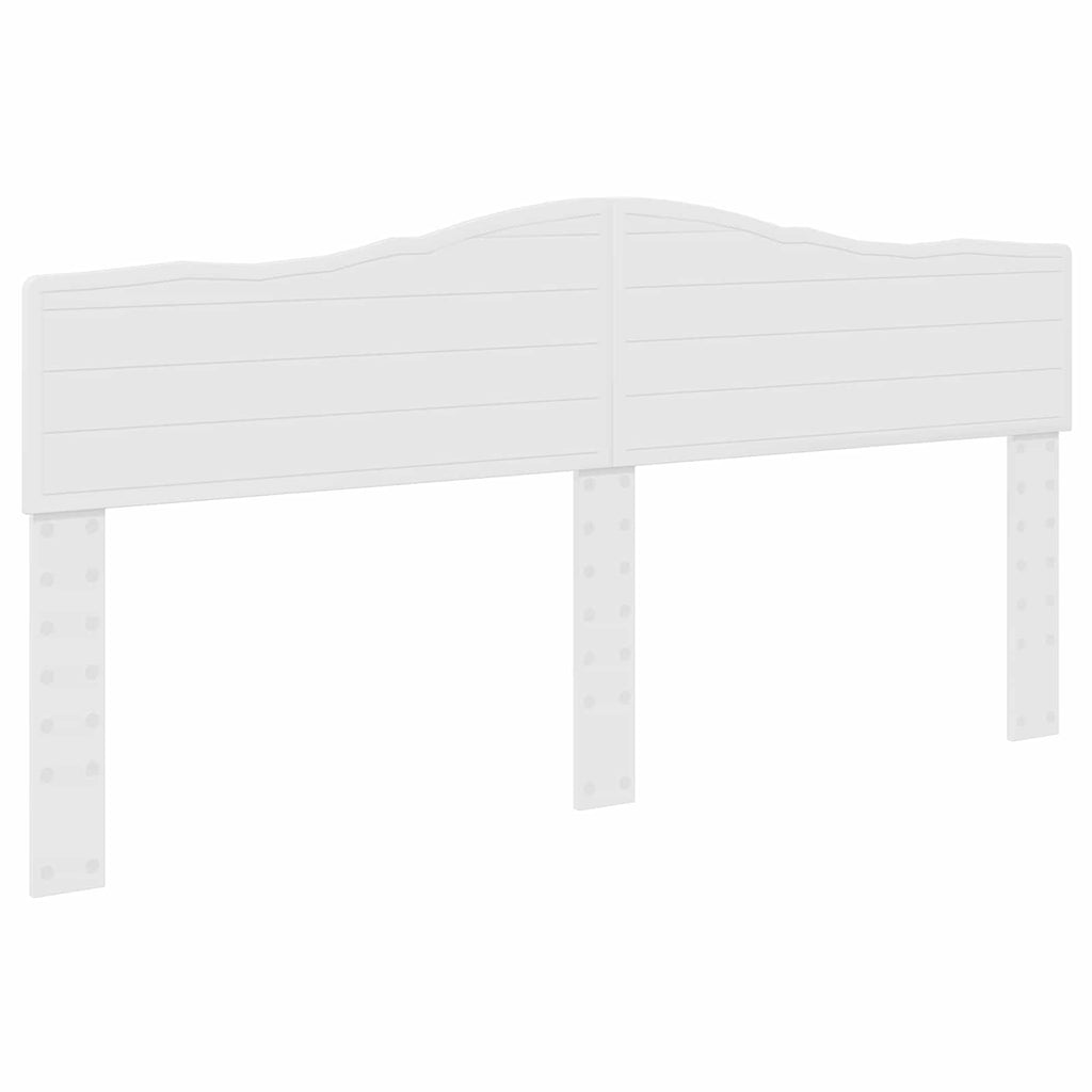 vidaXL Ramka łóżka Z zagłówkiem Biały 180 x 200 cm Lite drewno sosnowe