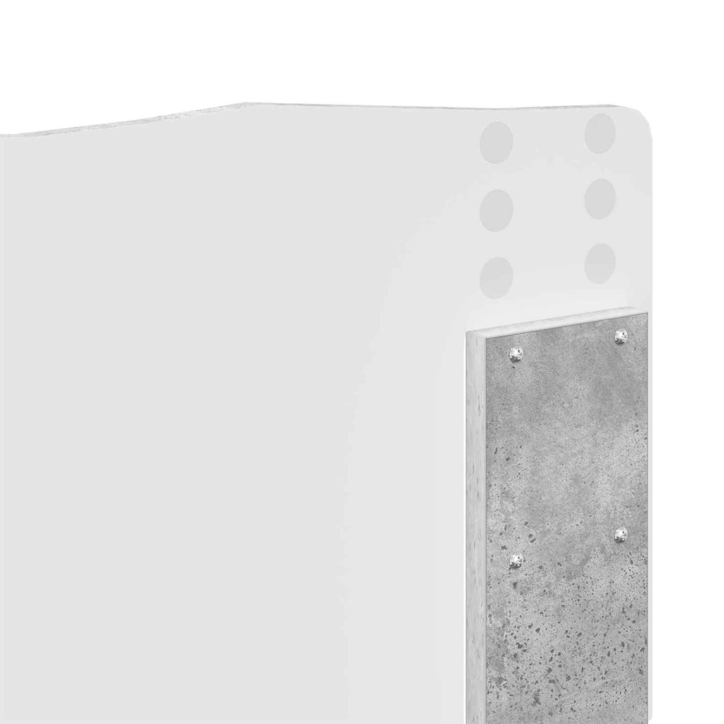 vidaXL Ramka łóżka Betonowy 180 x 200 cm Lite drewno sosnowe