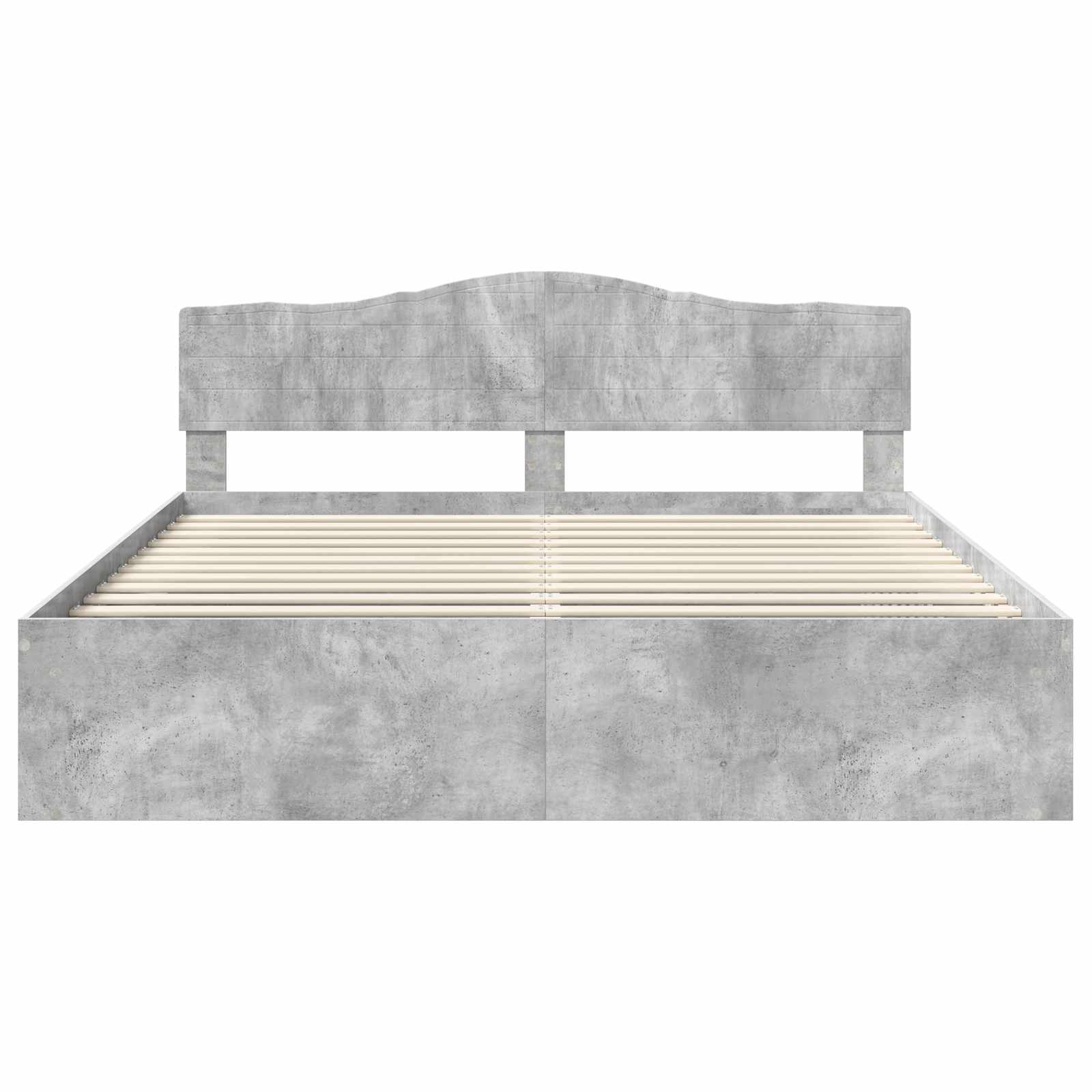 vidaXL Ramka łóżka Betonowy 180 x 200 cm Lite drewno sosnowe