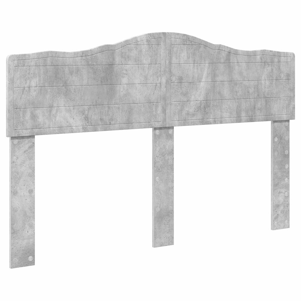 vidaXL Ramka łóżka Betonowy 140 x 190 cm Lite drewno sosnowe