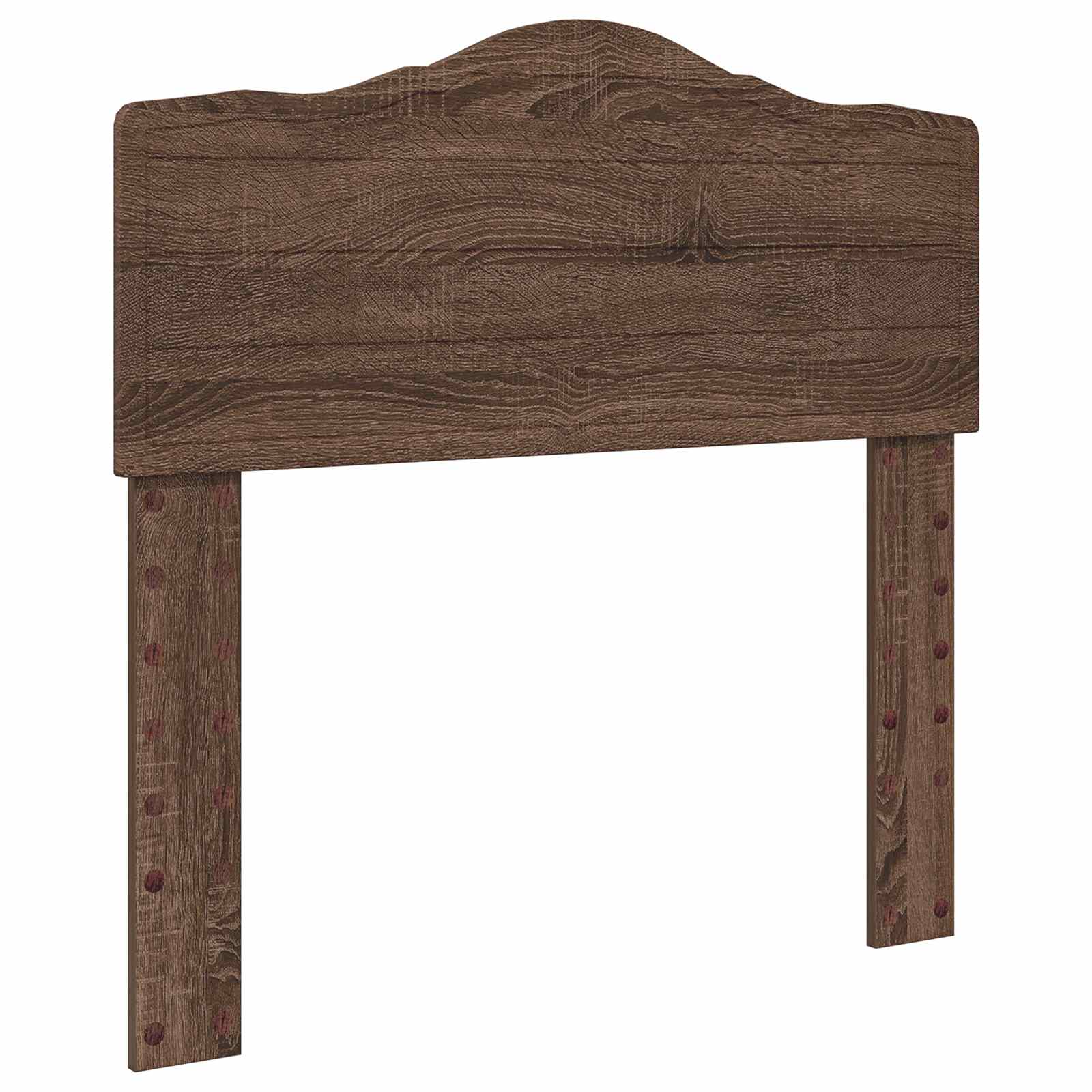 vidaXL Ramka łóżka Brązowy dąb 90 x 200 cm Lite drewno sosnowe