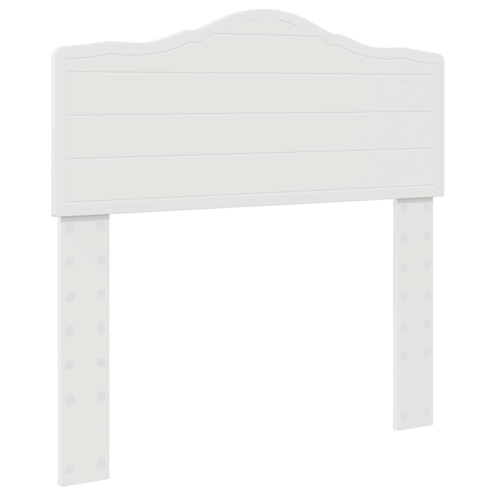 vidaXL Ramka łóżka Z zagłówkiem Biały 90 x 190 cm Lite drewno sosnowe