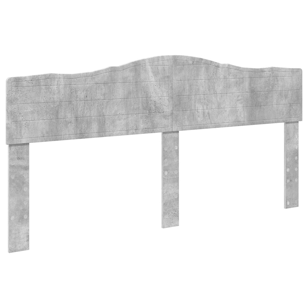 vidaXL Ramka łóżka Betonowy szary 200 x 200 cm Drewno inżynieryjne
