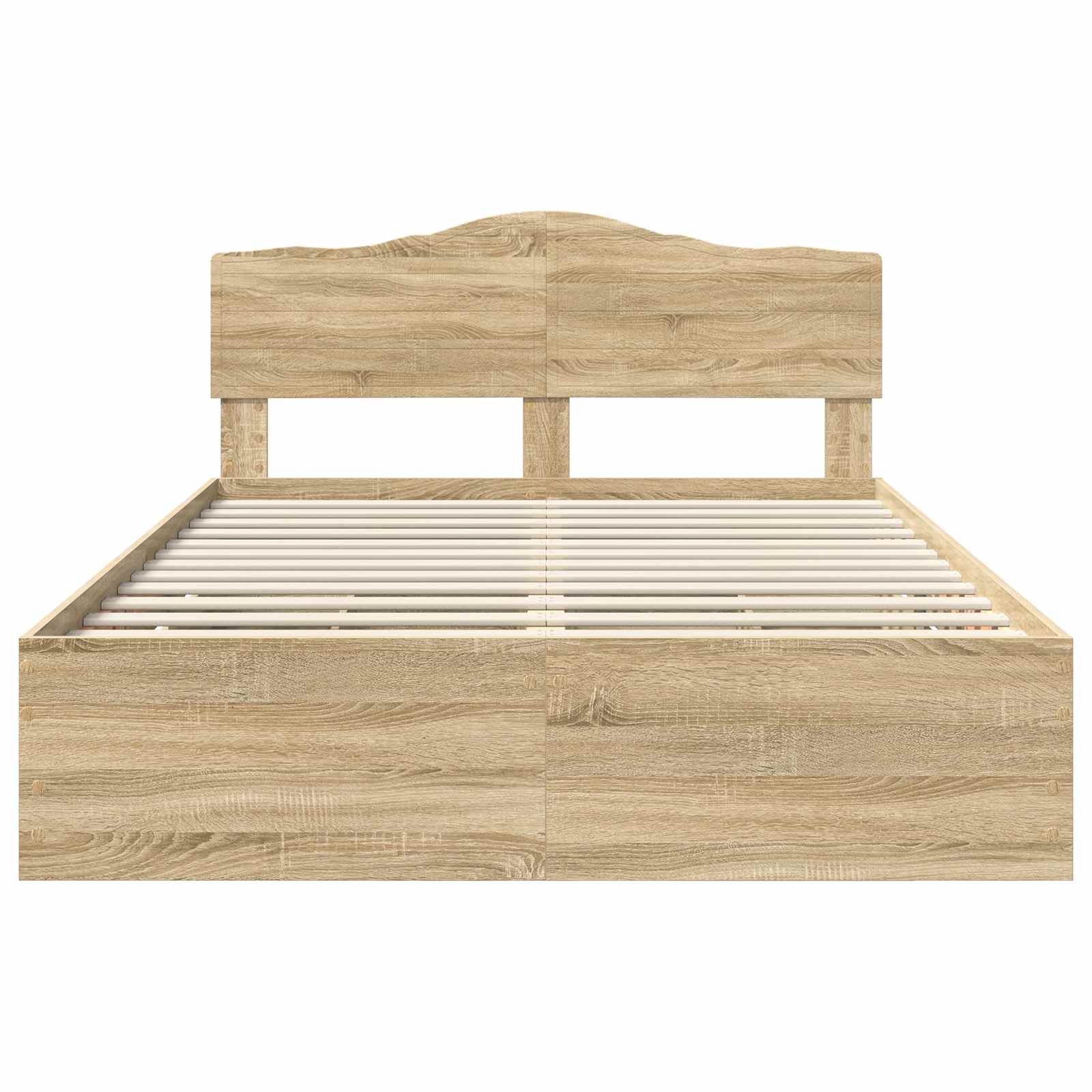 vidaXL Ramka łóżka Dąb Sonoma 150 x 200 cm Drewno inżynieryjne