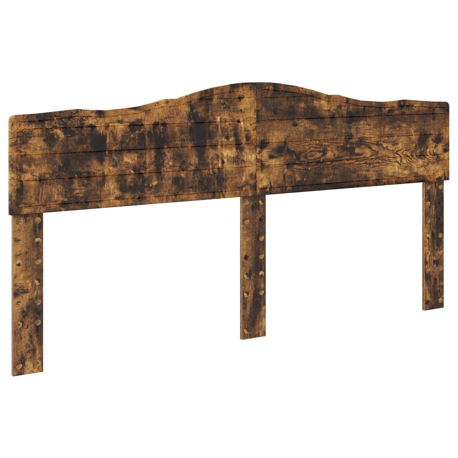 vidaXL Ramka łóżka Dąb wędzony 200 x 200 cm Materiał drewnopochodny