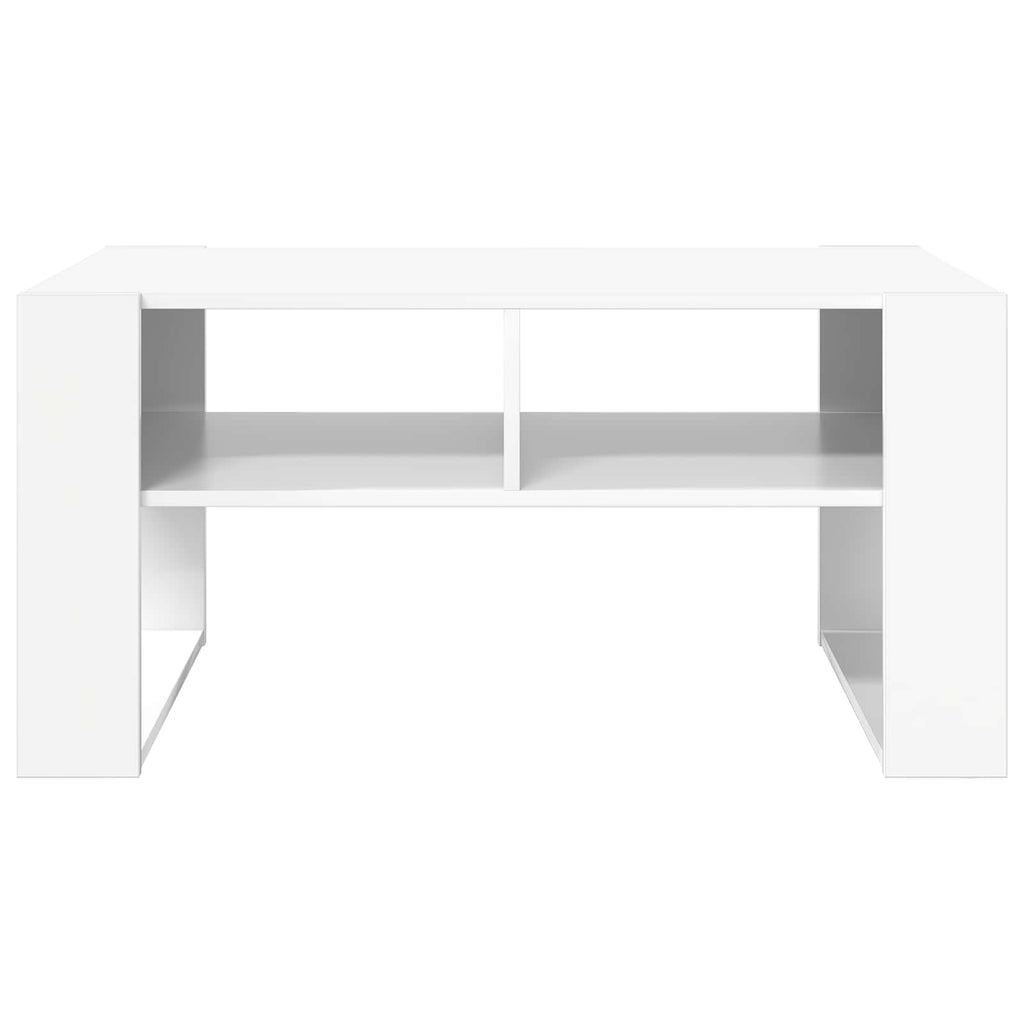 vidaXL Stolik kawowy Biały 92 x 53 x 45 cm Materiał drewnopochodny