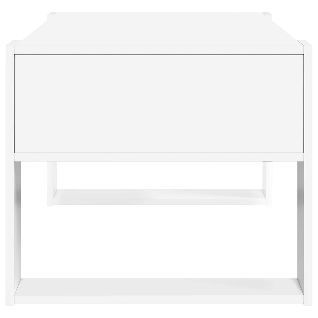 vidaXL Stolik kawowy Biały 92 x 53 x 45 cm Materiał drewnopochodny