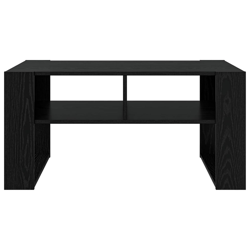 vidaXL Stolik kawowy z przechowywaniem Czarny Dąb 92 x 53 x 45 cm