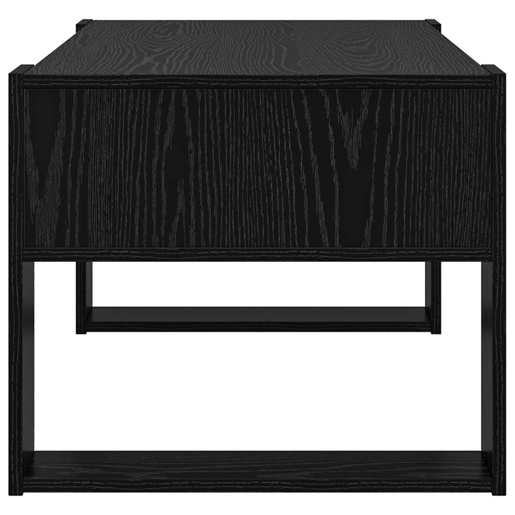 vidaXL Stolik kawowy z przechowywaniem Czarny Dąb 92 x 53 x 45 cm
