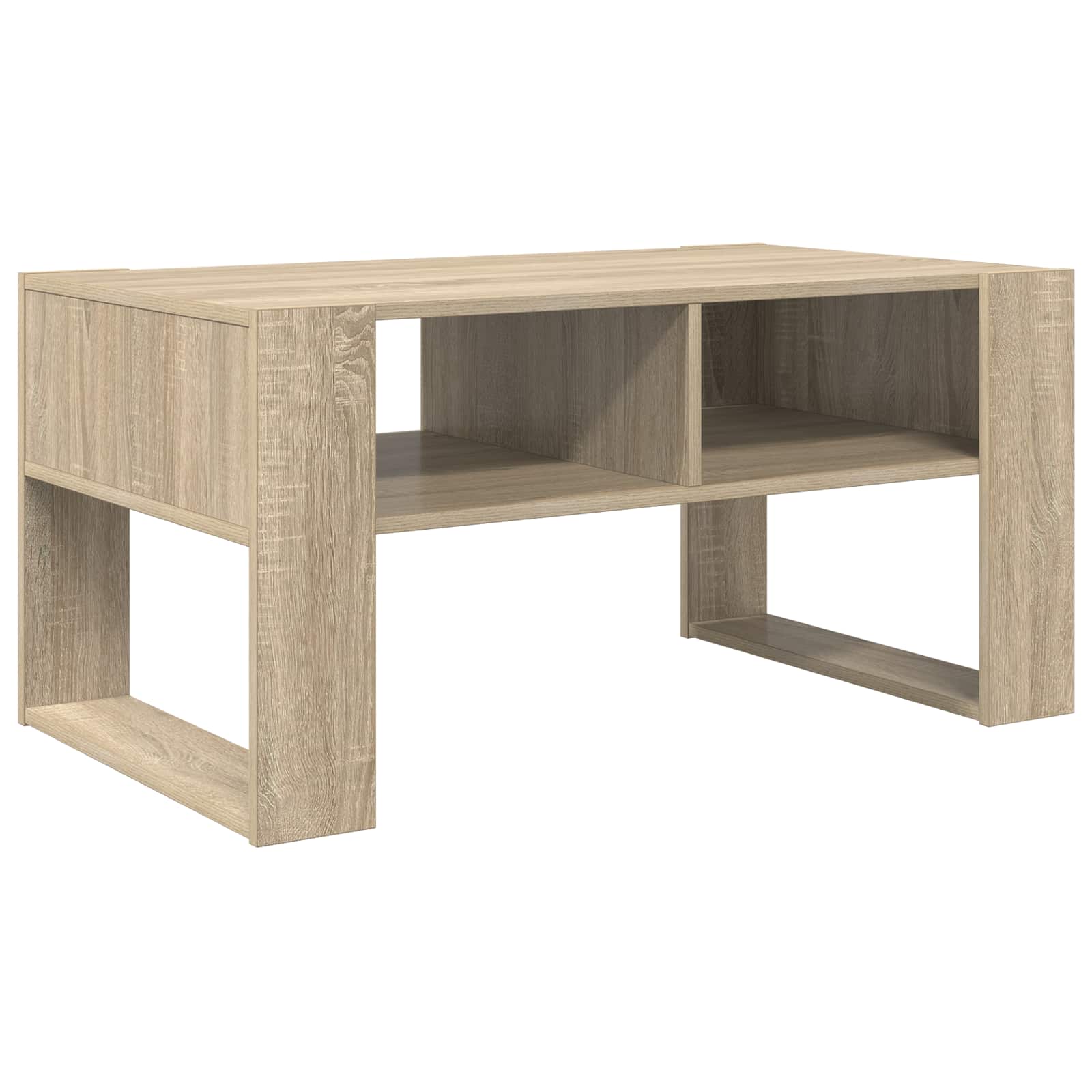 vidaXL Stolik kawowy z przechowywaniem Dąb Sonoma 92 x 53 x 45 cm