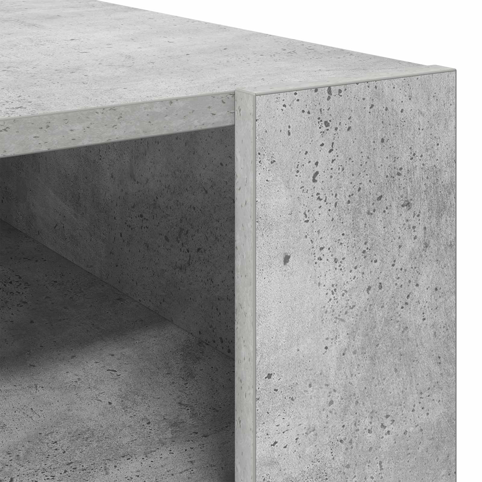 vidaXL Stolik kawowy z przechowywaniem Betonowy szary 92 x 53 x 45 cm