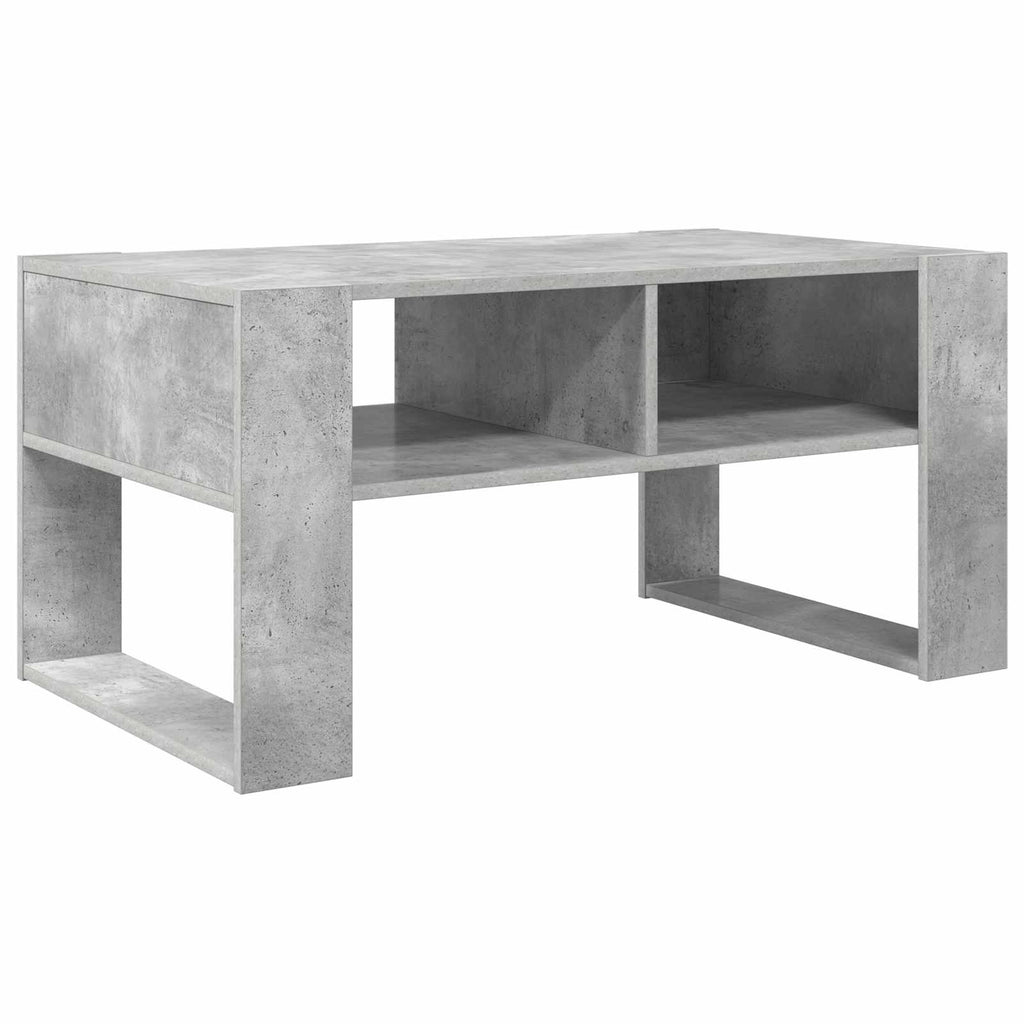 vidaXL Stolik kawowy z przechowywaniem Betonowy szary 92 x 53 x 45 cm