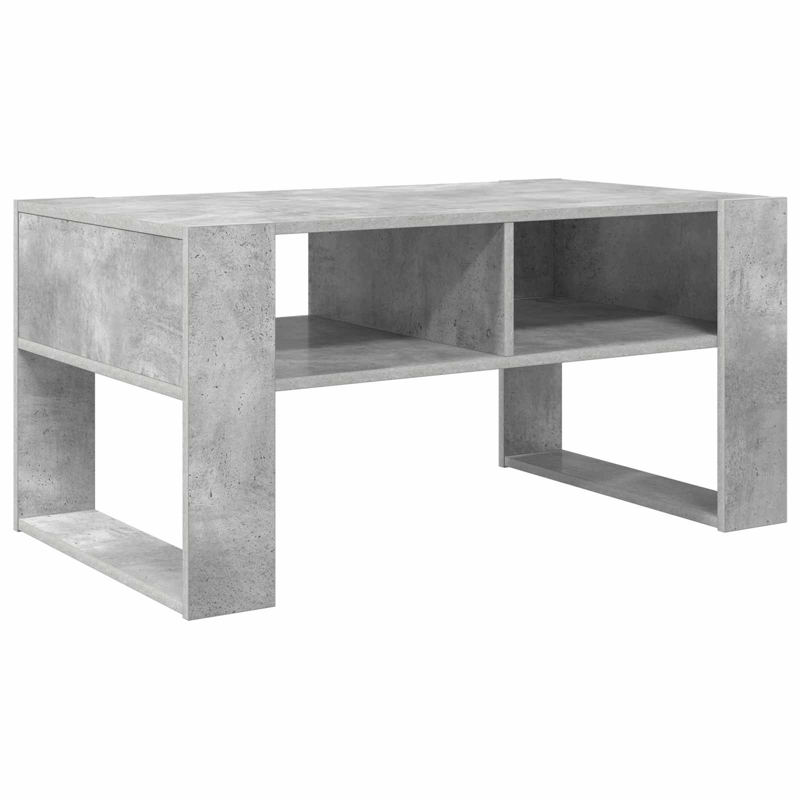 vidaXL Stolik kawowy z przechowywaniem Betonowy szary 92 x 53 x 45 cm