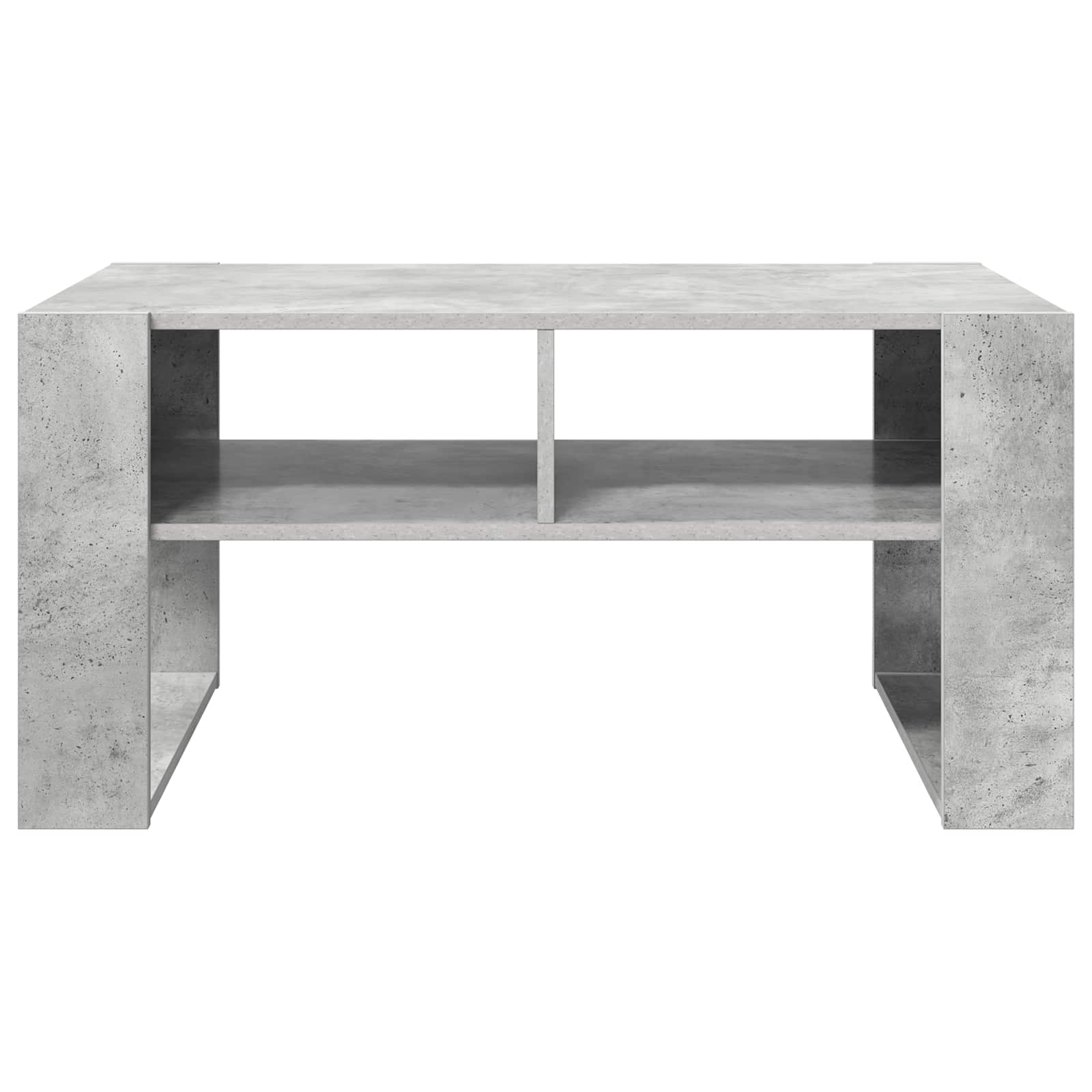 vidaXL Stolik kawowy z przechowywaniem Betonowy szary 92 x 53 x 45 cm