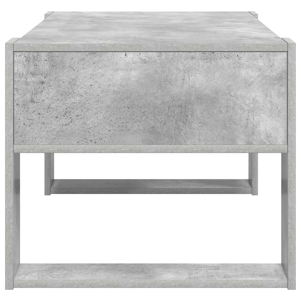 vidaXL Stolik kawowy z przechowywaniem Betonowy szary 92 x 53 x 45 cm