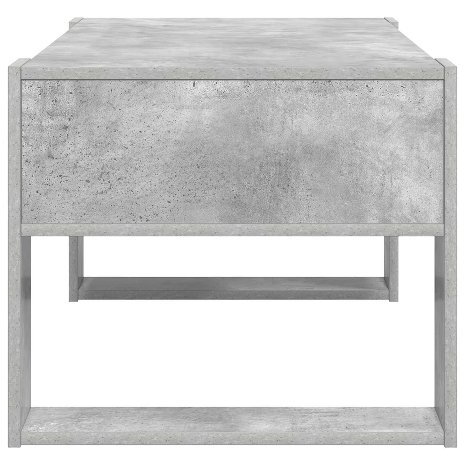 vidaXL Stolik kawowy z przechowywaniem Betonowy szary 92 x 53 x 45 cm