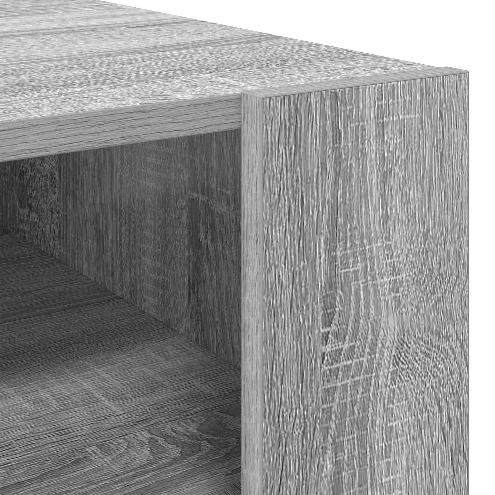 vidaXL Stolik kawowy z przechowywaniem Szary Sonoma 92 x 53 x 45 cm