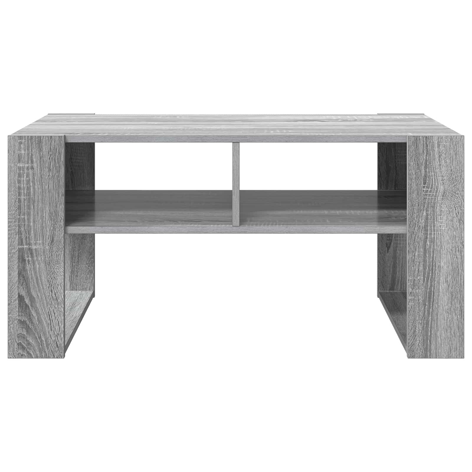 vidaXL Stolik kawowy z przechowywaniem Szary Sonoma 92 x 53 x 45 cm