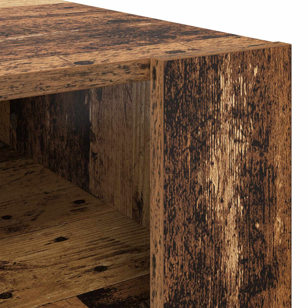 vidaXL Stolik kawowy z przechowywaniem Stare drewno 92 x 53 x 45 cm