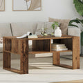 vidaXL Stolik kawowy z przechowywaniem Stare drewno 92 x 53 x 45 cm
